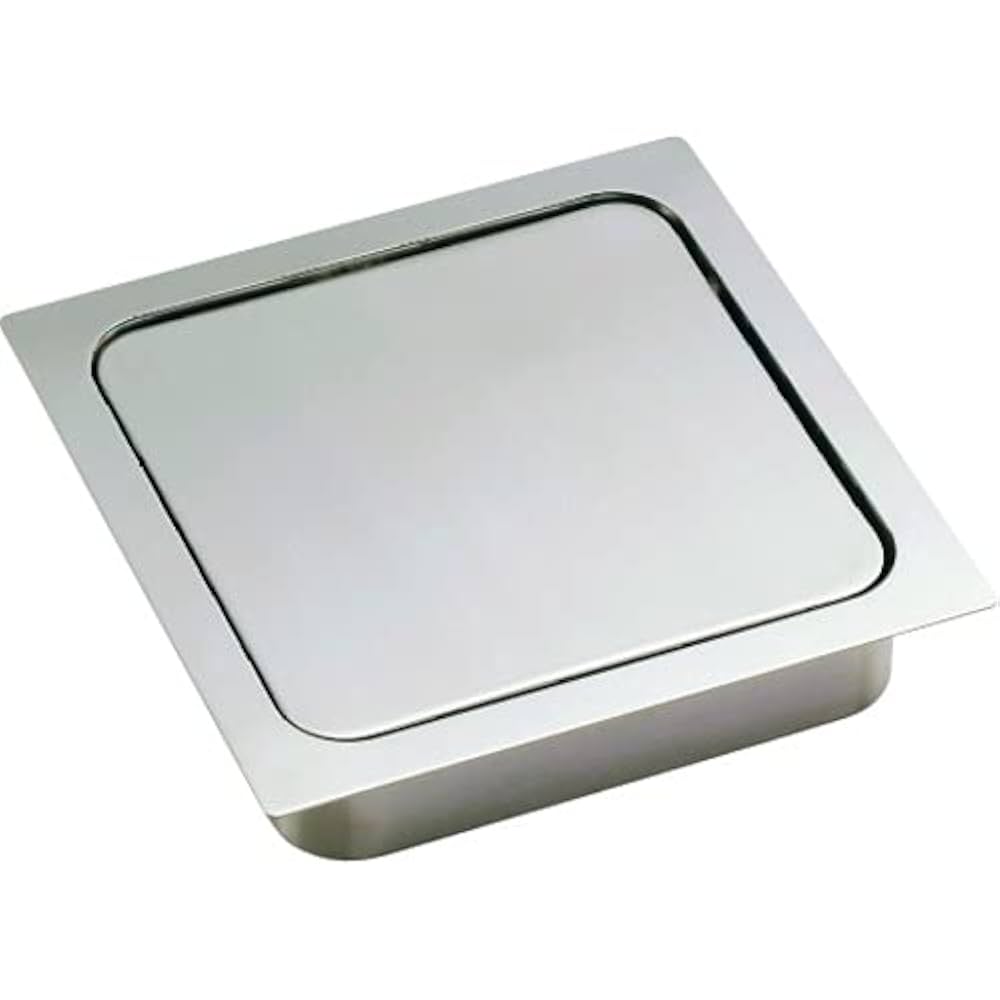 屑入れ投入口（ステンレス鋼製ダンパー付き) ステンレス鋼製 ダンパー付き屑入投入口 LAMP(スガツネ工業